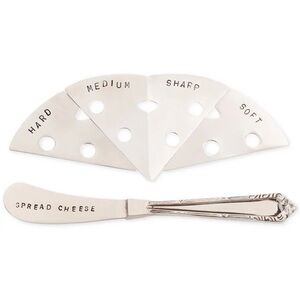 Thirstystone Stainless Steel 5 Piece Cheese Markers & Spreader Set